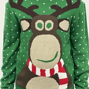 <span class=keywords><strong>Pull</strong></span> <span class=keywords><strong>de</strong></span> Noël moche en gros, motif tricoté personnalisé, jacquard, <span class=keywords><strong>pull</strong></span> <span class=keywords><strong>de</strong></span> Noël moche <span class=keywords><strong>Grinch</strong></span> et cerf - Product Image 3