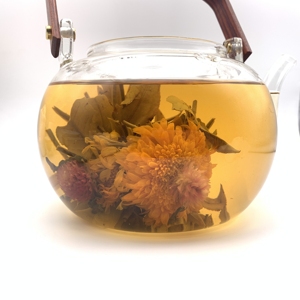 Base de té <span class=keywords><strong>verde</strong></span> orgánico que florece, té con sabor a Flor, OEM, vacío, paquete de regalo - Product Image 3