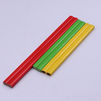 Crayon de charpentier de forme carrée Jumbo personnalisé 24cm matériel de tilleul crayons HB plats pour crayon de Construction de charpentier