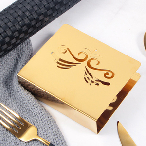 Caja de Pañuelos Creativa de Acero Inoxidable para Cocina, Porta Servilletas Cuadrado para Restaurante - Product Image 6