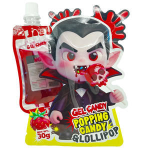 Sucettes amusantes d'Halloween, bonbons pétillants avec liquide, bonbons mélangés 3 en 1, bonbons spéciaux, bonbons à la sucette, vente chaude - Product Image 5