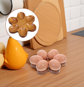 Nuovi prodotti all'ingrosso 6 uova separatore vassoio in legno da banco porta uova per la casa di stoccaggio e la visualizzazione - Product Image 5