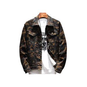 2021 Stile di modo di Alta Qualità Mens Camo Stampato/Giacca di Jeans/Mens <span class=keywords><strong>Denim</strong></span> Jean <span class=keywords><strong>Jacket</strong></span> mens giacca e cappotti - Product Image 1