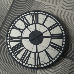 Đồng Hồ Treo Tường Gương Trang Trí Tường Cổ Điển Phòng Khách Thiết Kế Khung Kim Loại Số La Mã Ngoại Cỡ <span class=keywords><strong>80Cm</strong></span> 31.5 Inch - Product Image 6