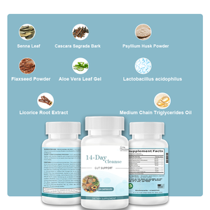 Suplemento Herbal para Limpieza de Colon de 14 Días para Adultos, Apoyo a la Salud Intestinal y Digestión, Sin GMO, 28 Cápsulas Veganas sin Sabor, Certificado GMP 2 - Product Image 4