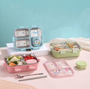 Boîte à bento en acier inoxydable chauffable et étanche, design mignon et coloré, facile à nettoyer, sans BPA, de qualité alimentaire, pour enfants - Product Image 3