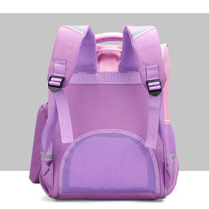 Sac à dos d'école pour enfants, imperméable, kawaii, mignon, dessin animé, avec fermeture éclair, trousse à crayons et ceinture à coussin d'air pour enfants, 2024 - Product Image 4