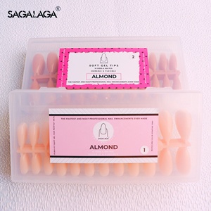 SAGALAGA <span class=keywords><strong>France</strong></span> American Custom New Design Long French Finger Artificial Nail Tips Curve Coffin <span class=keywords><strong>Press</strong></span> <span class=keywords><strong>on</strong></span> <span class=keywords><strong>Nails</strong></span> - Product Image 5