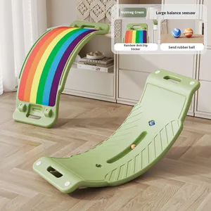 Planche d'équilibre en plastique, planche intelligente, balançoire pour enfants, multifonctionnelle, courbée, entraînement sensoriel, utilisation intérieure, planche d'équilibre pour bébé - Product Image 5