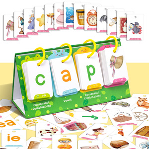 Juego de Cartas Educativo de Correspondencia de Letras, Juego de Tarjetas Didácticas Parlantes, 129 Tarjetas de Plástico ABS, Aprendizaje Preescolar Montessori para Educación Temprana - Product Image 6