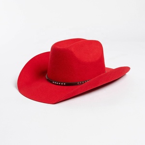 OEM Quality Vintage Lady Wide Brim <b>Western</b> Cowgirl <b>Hats</b> 100% Wool Wholesale Custom Felt Cowboy <b>Hat</b> D-048 - Product Image 6