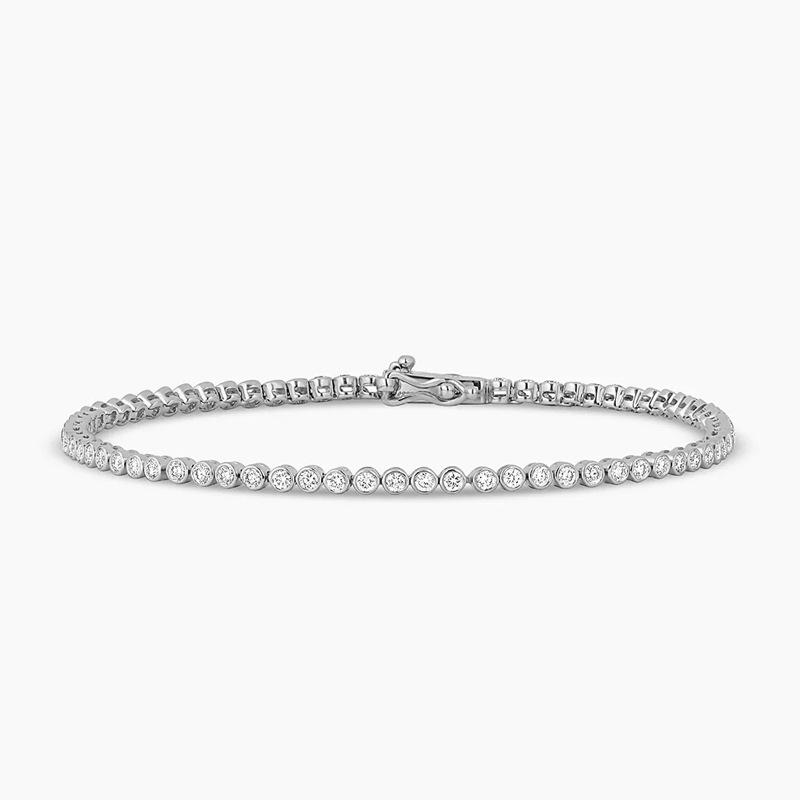 Tennis Bubble bracelet[KWhite]- 2.5mm