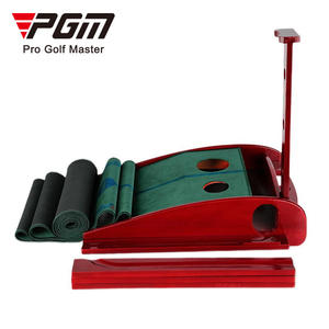 Tapis de putting professionnel en bois pour entraînement en intérieur avec retour de balle, tapis d'entraînement en gazon artificiel pour la maison et le bureau - Product Image 3