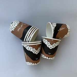 Disposable Thickened Paper Cup Kraft Paper Single Wall Insulation Tasting Paper Cups Dining Drinks