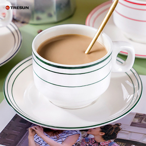 200ml French Vintage Couple <b>Mug</b> ceramic custom logo gift box handpainted Porcelain coffee cup and saucer <b>set</b> - Product Image 3