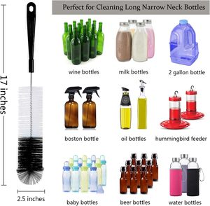 Juego de 8 Cepillos de Limpieza con Mango Largo para Bebés, Cepillo para Limpiar Botellas de Cerveza con Cuello Estrecho - Product Image 2
