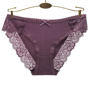 ملابس داخلية نسائية من Yun Meng Ni بتصميم جديد، سراويل داخلية مثيرة بخصر منخفض من الدانتيل الشفاف والقطن المريح للنساء - Product Image 3
