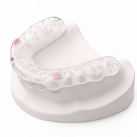 Gouttière de nuit anti-bruxisme en plastique comestible, double couche dure/souple, personnalisée, certifiée ISO 9001 pour le bruxisme et le grincement des dents