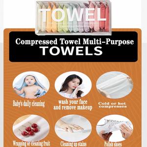 Serviettes compressées jetables miniatures portables en non-tissé, grandes et douces, pour les mains et le visage, pour la maison, les voyages en plein air, le camping, la randonnée et les sports - Product Image 2