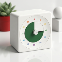 Kinder-Lern- und Küchentimer mit Alarm, Digitalanzeige, Wasserdicht, Kunststoff, 60-Minuten-Countdown für Kinder, Batteriebetrieben