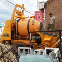 Pompe à béton diesel, pompe de mélange mobile pour la construction de maisons