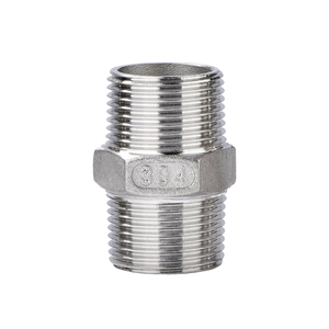 COVNA Conexión Hidráulica Hexagonal de Acero Inoxidable con Rosca Macho Igual, Acoplamiento de Tubería BSP, Pedido Urgente, Fabricado en China - Product Image 1