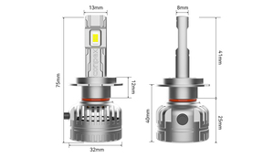 Đèn pha ô tô <span class=keywords><strong>LED</strong></span> 220W 22000LM SMD 3570 9*4058MIL, đèn pha chiếu xa công suất cao 9005 HB3 - Product Image 5