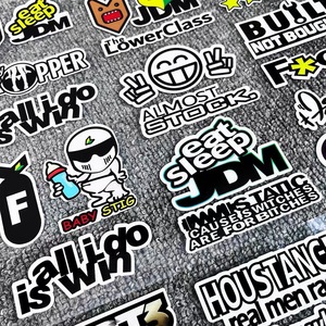 Autocollants personnalisés en vinyle imperméables et résistants aux rayures, autocollants adhésifs pour voitures, autocollants pour vélos - Product Image 6