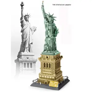 Wange-Estatua de la libertad 5227, Compatible con bloques de construcción, juguetes de Arquitectura de ladrillos