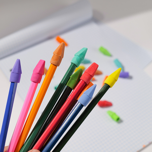 Squisiti piccoli tappi a matita colorati per studenti, durabilità duratura e cancellazione senza sforzo, ottimo per lo schizzo - Product Image 4