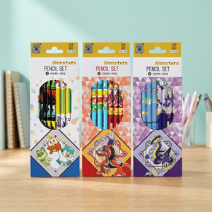 Set de Lápices Pokemoned, 8 Piezas, 12 Cajas, Grafito Coreano para Niños, Anime Escolar, Venta al Por Mayor, Modelo AB0178 - Product Image 2