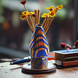 قسط ثلاثي الألوان تيتانيوم دمشقي EDC القلم الدقة باستخدام الحاسب الآلي تشكيله سلك تقنيات الحفر EDM خدمات الآلات واحدة من نوعها - Product Image 6