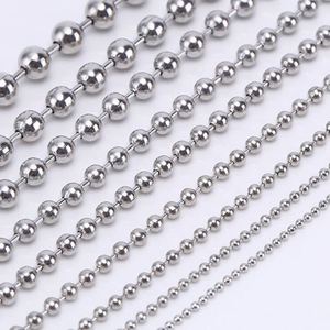 Cadena de Bolas Metálicas en Rollos, Color Blanco, Negro, Rojo y Verde, 2mm, 2.4mm, 3mm, Venta al Por Mayor en China - Product Image 1