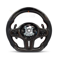 Volant en cuir personnalisé avec LED en carbone pour BMW X3 G01 X4 G02 G05 G06 G20 G21 G22 G30 G31 M2 G87 M3 G80 G81 M4 G42 G82 X3M F97