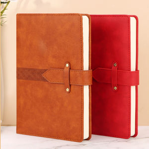 2025 nouvellement prix d'usine en vrac rouge gris papeterie école en cuir PU A5 cahier personnalisé en gros - Product Image 2