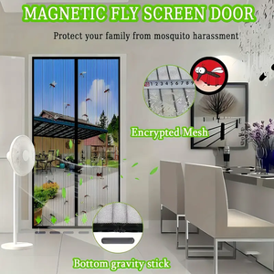 Màn hình chống muỗi phổ biến mùa hè với nam châm rất dễ lắp đặt màn hình cửa sổ và rèm cửa - Product Image 5