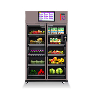 24/7 Tự Phục Vụ Thông Minh Tủ Lạnh Máy Bán Hàng Tự Động Với Dual Camera Và Đầu Đọc Thẻ Cho Trái Cây Và Bánh Sandwich Sdk Chức Năng - Product Image 1