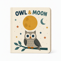 Pabrik Zhejiang Warna Kustom Ramah Lingkungan Film Laminasi Perfect Binding Cetak Offset Set Buku Papan Anak-Anak Bayi Karton
