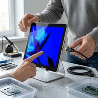 Nouvel écran industriel IPS personnalisé de 21,5 pouces 1920x1080 DVI/USB/HD/RS232 Série Linux 4K Tablette Panneau Métal Business Conforme RoHS
