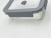 Hochborosilikatglas Lunchbox Mikrowellengeeignet mit Fächern Aufbewahrungsschüssel mit Deckel Lebensmittelbehälter