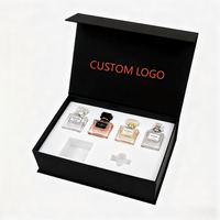 Boîte cadeau de luxe personnalisée, artisanale, réutilisable, imperméable, avec couvercle rabattable, pelliculage mat et gaufrage pour parfum