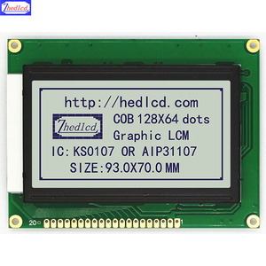 <span class=keywords><strong>จอ</strong></span>แสดงผล LCD แบบกราฟิกขนาด 3.2 นิ้ว 93x70 มม. 128*64 128x64 พร้อมโมดูลและอินเทอร์เฟซแบบขนาน S6B0107 AIP31107 จากผู้ผลิต - Product Image 3