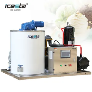 ICESTA automatic High reliable ice flake 1 Ton Stainless Steel Flake Ice Machine With Trade Assurance