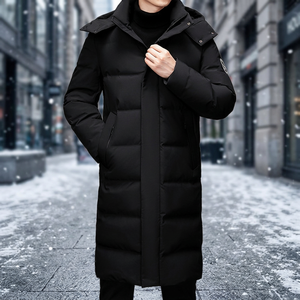 Abrigo de Invierno Casual para Hombre, 90% Plumón, con Capucha, Resistente al Viento y a la Lluvia, con Cierre Grueso - Product Image 3