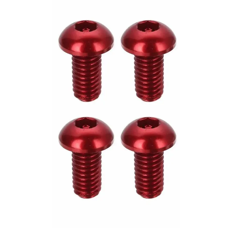 Custom Wholesale Multiple Colors M3 8mm Round Head Anodized Aluminum Hex rc Screws