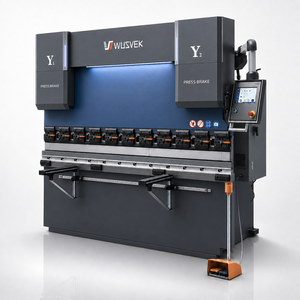 Prensa Plegadora Electrohidráulica CNC 220T 3200mm Cybelec CybTouch 8, Proveedor de Máquinas de Plegado de Chapa Metálica para Placas de Acero, CE ISO - Product Image 1