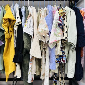 เสื้อเบลาส์ผ้าฝ้ายสำหรับผู้หญิง, เสื้อผ้ามือสองสไตล์ผสมอูเคย์อูเคย์ - Product Image 5