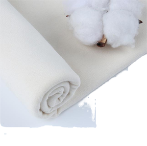 Tela de Franela de Algodón Orgánico Certificado GOTS, Recubierta de PE, Ligera, Blanqueada, Sin Teñir, para Textiles del Hogar y Tapicería - Product Image 1