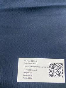 Fabbrica su misura colore 175GSM 32S peso medio Lyocell tessuto popeline 100% Lenzing Tencel per la fabbricazione di abbigliamento camicia - Product Image 5