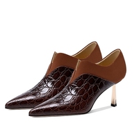 Chaussures de bureau à talons hauts en cuir de haute qualité, faites à la main, fournisseur en gros